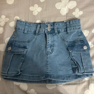 Denim Mini Skirt